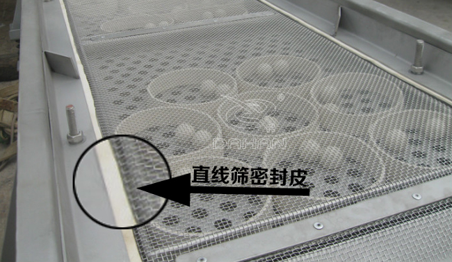 直線篩密封皮使用